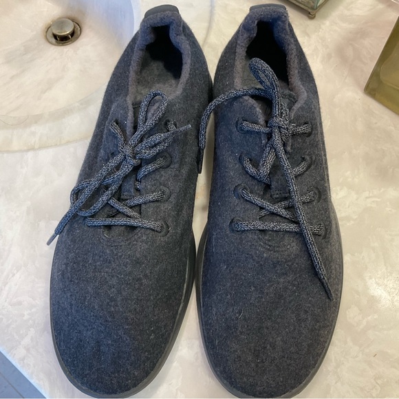 Allbirds Men's Wool Runners CLASSICS: Natural Black (Black Sole), Size 12 - Picture 5 of 13